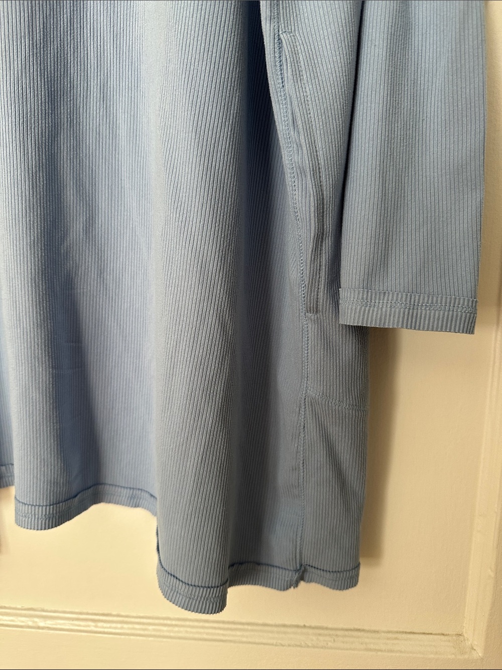 Free People Blue Ribbed Lounge Cardigan Robe - Picture 9 of 9